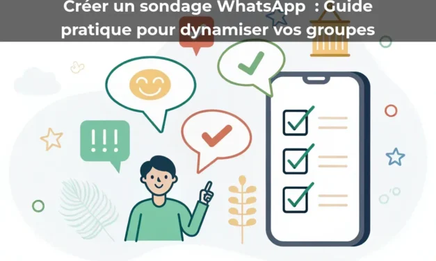 Créer un sondage WhatsApp&nbsp;: Guide pratique pour dynamiser vos groupes